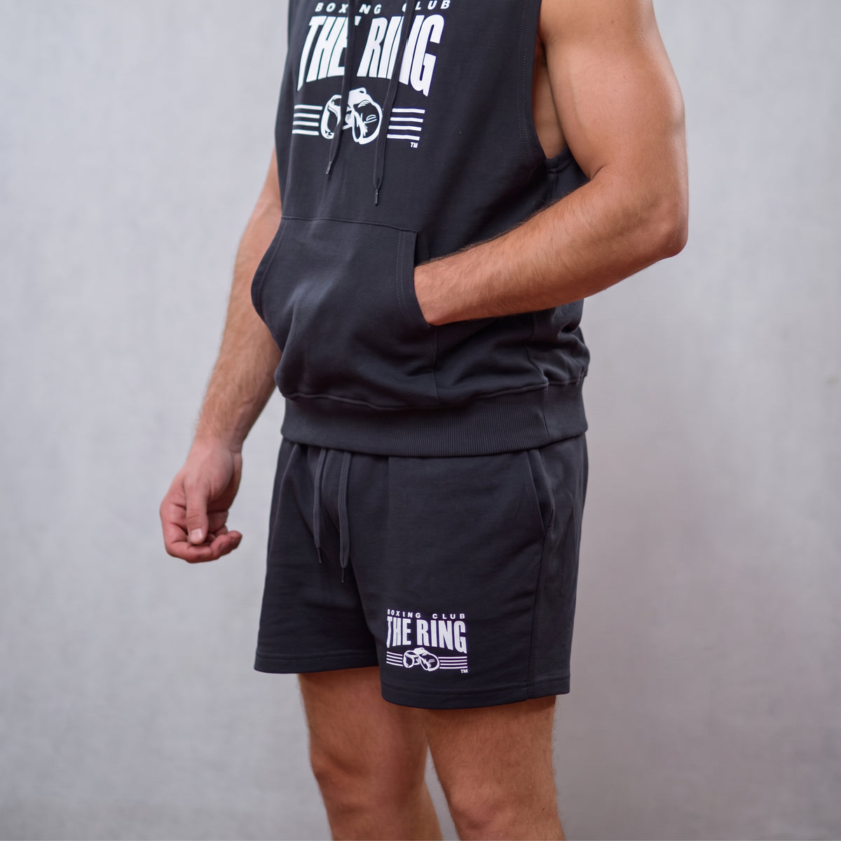 The Ring Sweat Short Anthrazit