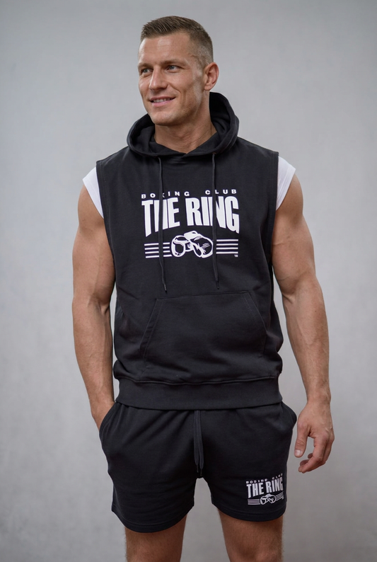 The Ring Hoodie Anthrazit ärmellos