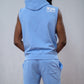 The Ring Hoodie Ice Blue ärmellos