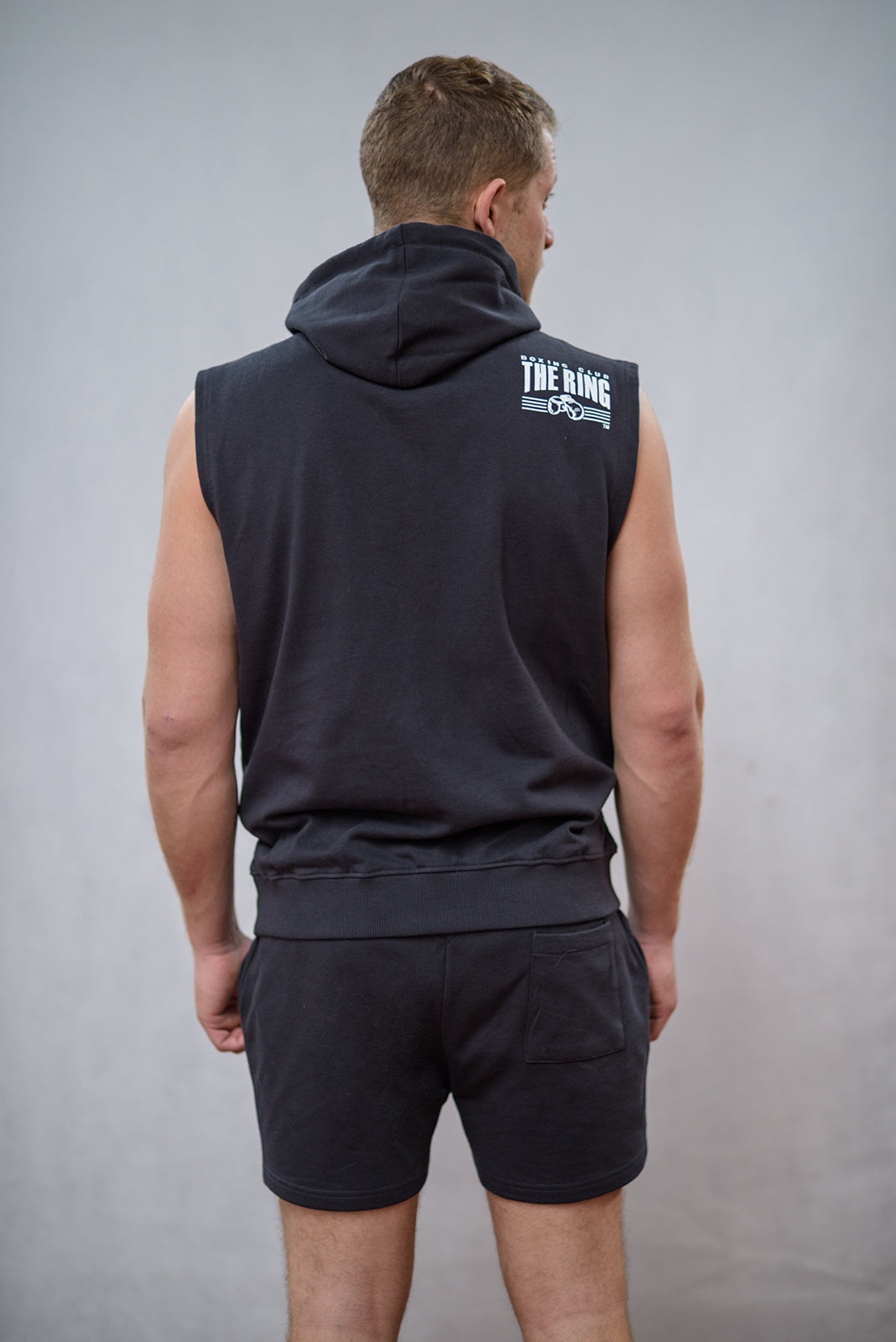 The Ring Hoodie Anthrazit ärmellos